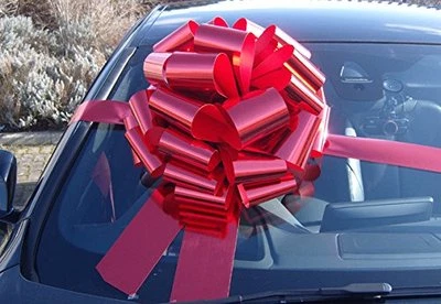 JAFFA IMPORTS LTD BIG CAR BOW - Mega Giant Extra Large Bow for Cars, Birthday Presents, XMAS Gifts