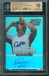 2013 Panini Prizm Draft JOSE ABREU Rookie Silver Prizm #48 Auto BGS 10 Pristine - Picture 1 of 2