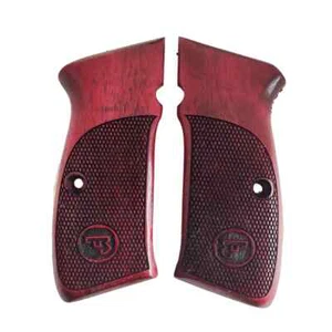 CZ 75B CZ 85 GRIFFE Pistole TÜRKISCH rot NUSSNUSSHOLZ HANDGEFERTIGTER GRIFF SCHÖN graviert - Bild 1 von 3