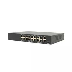 16-Port Unmanaged Gigabit PoE Network Ethernet Switch 240W 16 PoE Ports - Picture 1 of 3