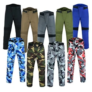 Warrior Motorcycle Cordura Textile Camouflage Waterproof Protective Trousers Men - Picture 1 of 65