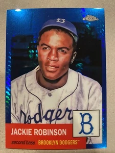Jackie Robinson 2022 Topps Chrome Platinum Blue Prism Refractor #42 Dodgers - Picture 1 of 2