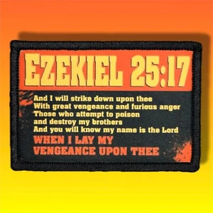 Pulp Fiction Ezekiel 25:17 Morale Patch / Military Badge Tactical Airsoft 553 - Picture 1 of 8