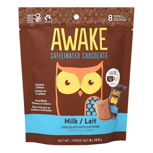 AWAKE Chocolate - Milk Chocolate -8x13.5g - Picture 1 of 1