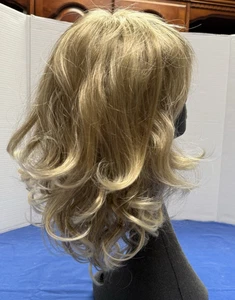 Henry Margu Blonde Wig Mid Length Wefted Ear Tabs Adjustable Tabs in Back - Picture 1 of 17