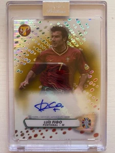 2023 Topps Pristine Road to UEFA EURO 2024 LUIS FIGO AUTO GOLD /50 - Bild 1 von 2