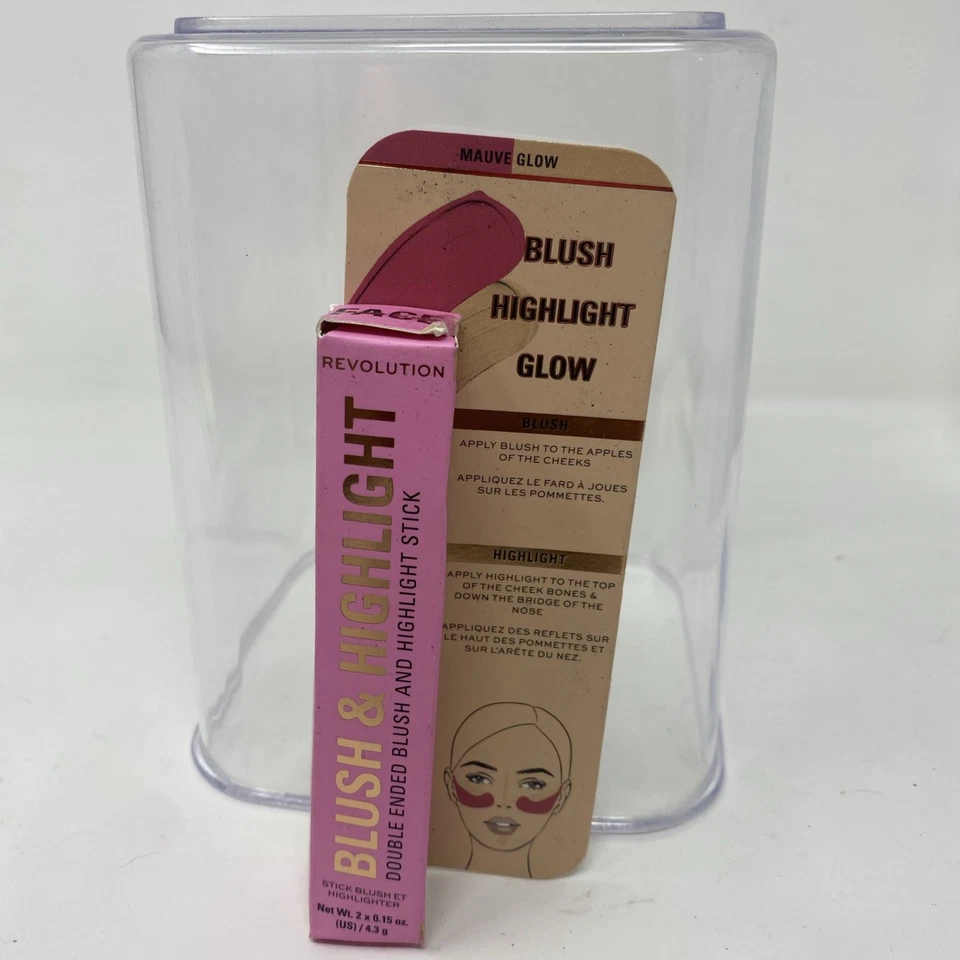 Revolution Blush & Highlight Stick- Mauve Glow - NEW SEALED - Image 1 of 4