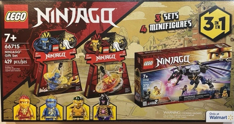 Lego Ninjago 66715 Conjunto de Presente 3 em 1 Overlord Dragon - Caixa Dobrada - Novo - Imagem 1 de 1