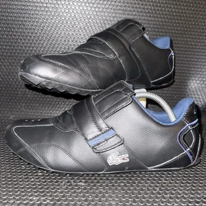 Zapatos deportivos Lacoste Swerve SU SPM de cuero negro azul libro y bucle para hombre talla 10” - Imagen 1 de 8