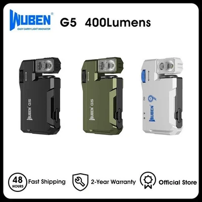 WUBEN G5 Rechargeable EDC Flashlight 400 Lumens Mini RGB Pocket Light USA