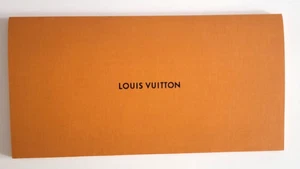 Auténtico soporte para recibos de papel sobre naranja Louis Vuitton LV 8,75x4,5 - Imagen 1 de 5