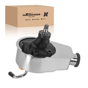 Saginaw Style Power Steering Pump P Series Chrome for GMC for Chevrolet 1966-74 - Picture 1 of 12