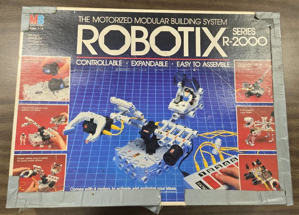Robotix R-2000 1984 Milton Bradley sistema de construcción motorizado Foto 1 de 3