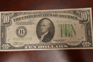 1934 A $10 Federal Reserve Note ** PAPER CURRENCY AUCTIONS #255 - Picture 1 of 2