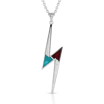 Montana Silversmiths Women's Lightning Bolt Necklace Silver One Size - Image 1 of 3