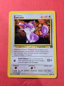 2000 Pokemon Team Rocket Unlimited #66 Rattata, C, NF/H, cds1 - Picture 1 of 3