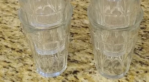 Set of 4 Duralex Picardie Tumbler 16 oz Glasses Made In France 5" Tall - Picture 1 of 5
