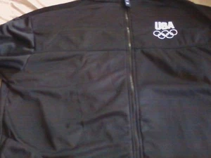 USA OLYMPIC UNISEX PERFORMANCE JACKET--XL BLACK - Picture 1 of 9