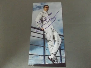 8" x 4" WILLIAMS F1 DRIVER CARD HAND SIGNED BY ALEX LYNN - Picture 1 of 1