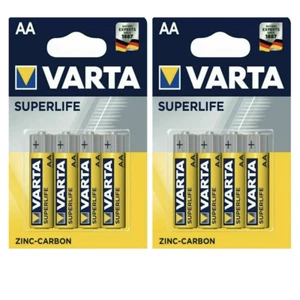 8 x Varta Batterie Superlife AA R6 1,5 V Zinc-Carbon Mignon Stilo 2006 - Bild 1 von 4
