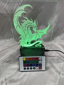 3D Optical Night Light 7 LED Color Changing Lamp Dungeons & Dragons - Picture 1 of 5