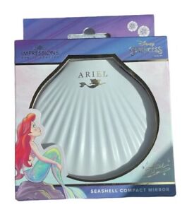 Impressions Vanity Disney Princess Ariel Seashell Compact Mirror New in Box