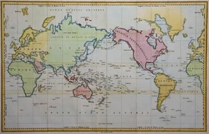 Weltkarte -Ambroise Tardieu 1834 -Carte Generale du Voyage Pittoresque -Worldmap - Picture 1 of 3