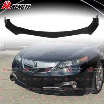 Fits 2004-2006 Acura TL Front Bumper Lip Spoiler Splitter Gloss Black Body Kits - Изображение 1 из 4