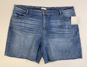 Pantaloncini denim blu medio da donna 89TH + MADISON taglia 22 W cotone taglia nuovi con etichette - Foto 1 di 2