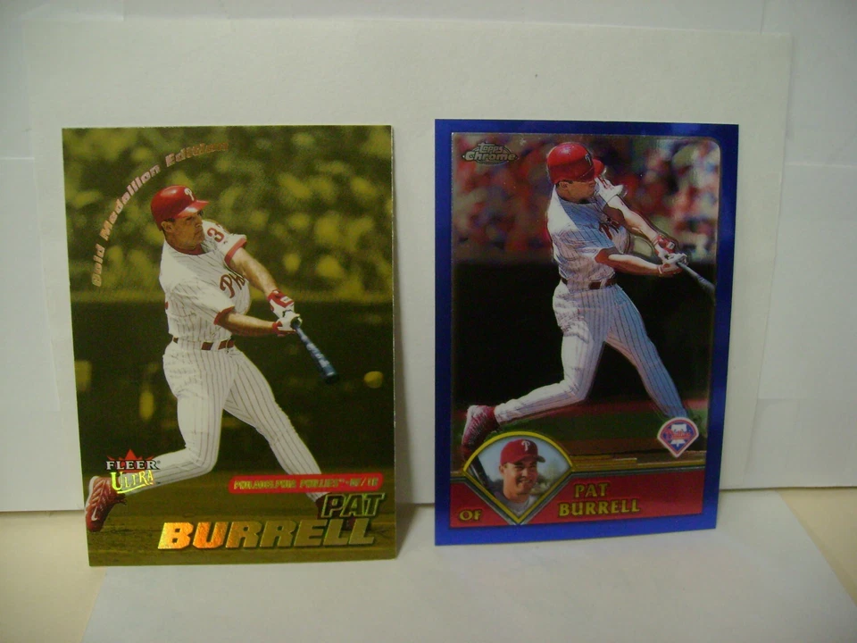 LOTE PAT BURRELL 2001 FLEER ULTRA GOLD MEDALLÓN #141G 2003 TOPPS CROMO #193 Foto 1 de 1