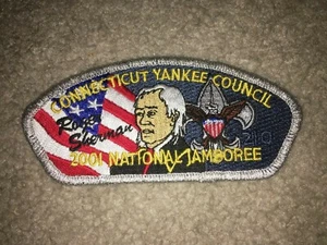 Boy Scout Roger Sherman BSA Connecticut Yankee Council JSP 2001 Jamboree Patch - Picture 1 of 1