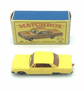 Streichholzschachtel 20c Chevrolet Impala Taxi in Original Typ E4 Box, fehlendes Taxi-Etikett. - Bild 1 von 9