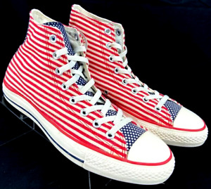 Converse All Star Chuck Taylor USA Flag Stars and Stripes Sneaker Shoes Men's 10