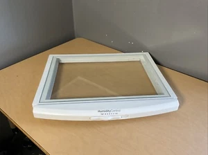 ¡BONITO! Original GE Refrigerador Centro Superior Crisper Cajón Cubierta de Estante de Vidrio - Imagen 1 de 7