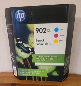 HP 902XL Cyan Magenta Gelb Farbe Drucker Tintenpatrone 3er Pack Ablaufdatum Dez 2022 - Bild 1 von 4