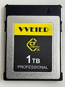 Scheda di memoria VVEIER Professional CFexpress Type-B 1 TB 8K per fotocamera Nikon Canon - Foto 1 di 8