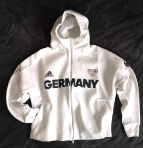 🏅 Adidas DOSB Podium Jacke Zip-Hoodie Rio 2016 Damen-Gr. 52 Olympia Einkleidung - Bild 1 von 12