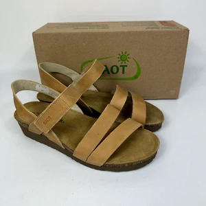 NEW Naot Womens Slingback Sandal Kayla Oily Dune Brown Leather EU 40 US 9 Wide - Picture 1 of 8