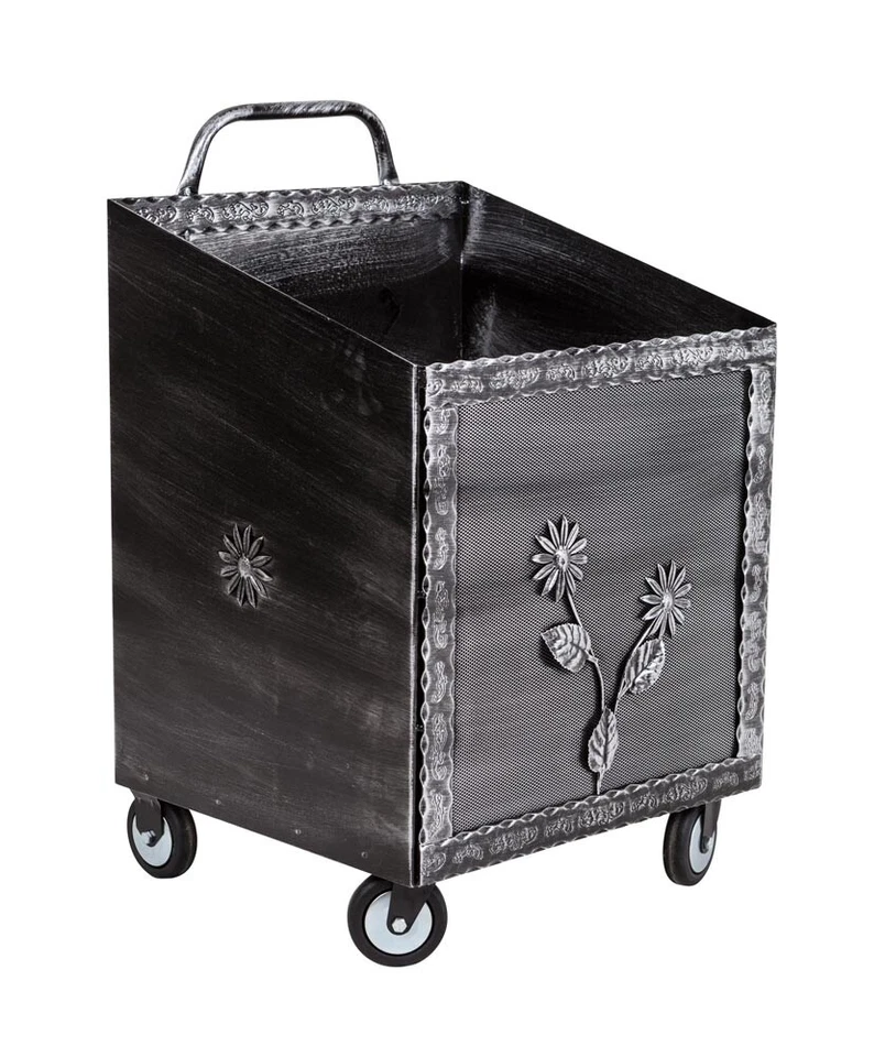 PORTALEGNA GRANDE CON RUOTE COLOR ARGENTO - Immagine 1 di 4