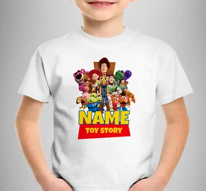 Toy Story "Personalised Name " T-SHIRT Children Kids Gift Boys Girls Buzz Andy - Picture 1 of 1