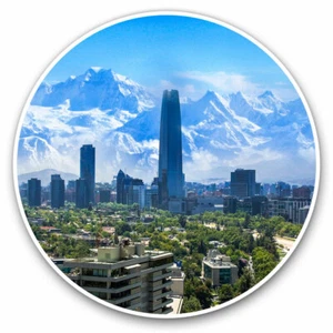 2 x Vinyl Aufkleber 30 cm - Santiago Chile die Anden cooles Geschenk #3641 - Bild 1 von 9