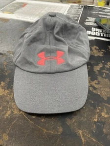 Under Armour Damen Einheitsgröße Mütze verstellbarer Riemen Baseball Cap grau neon Logo - Bild 1 von 4