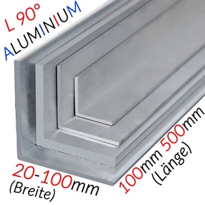 Alu Winkel Aluminium L-Profil Winkelprofil Winkelleiste Winkelschiene Aluprofil - Bild 1 von 8