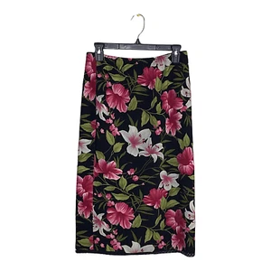 Falda Floral Boutique Europa Talla 10 Mujer Damas Negra Multicolor - Imagen 1 de 3