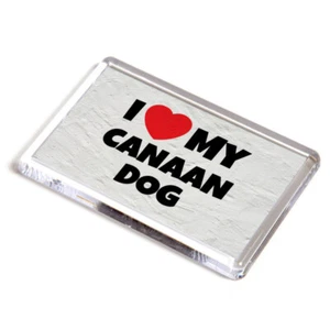 FRIDGE MAGNET - I Love My Canaan Dog - Pet Dog Breed Gift - Picture 1 of 1