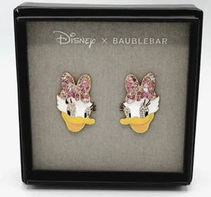 Daisy Duck Earrings Disney X BaubleBar Studs Beaded New Bauble Bar NIB - Picture 1 of 1