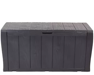 Keter Kissenbox Auflagenbox Gartenbox Sherwood Aufbewahrungsbox graphitgrau - Bild 1 von 11