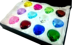 Juego de caja de corte pisapapeles Heart Diamond Jewel 12 piezas brillo - Imagen 1 de 4