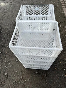 10x White Small Stackable Storage Crates (SW2024) - Picture 1 of 5