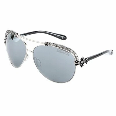 Affliction Sunglasses Baxter A Silver White/Silver with Case Tag and Box - Image 1 of 3